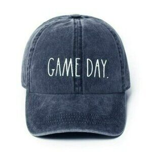 NWT Rae Dunn Game Day Denim Baseball Cap